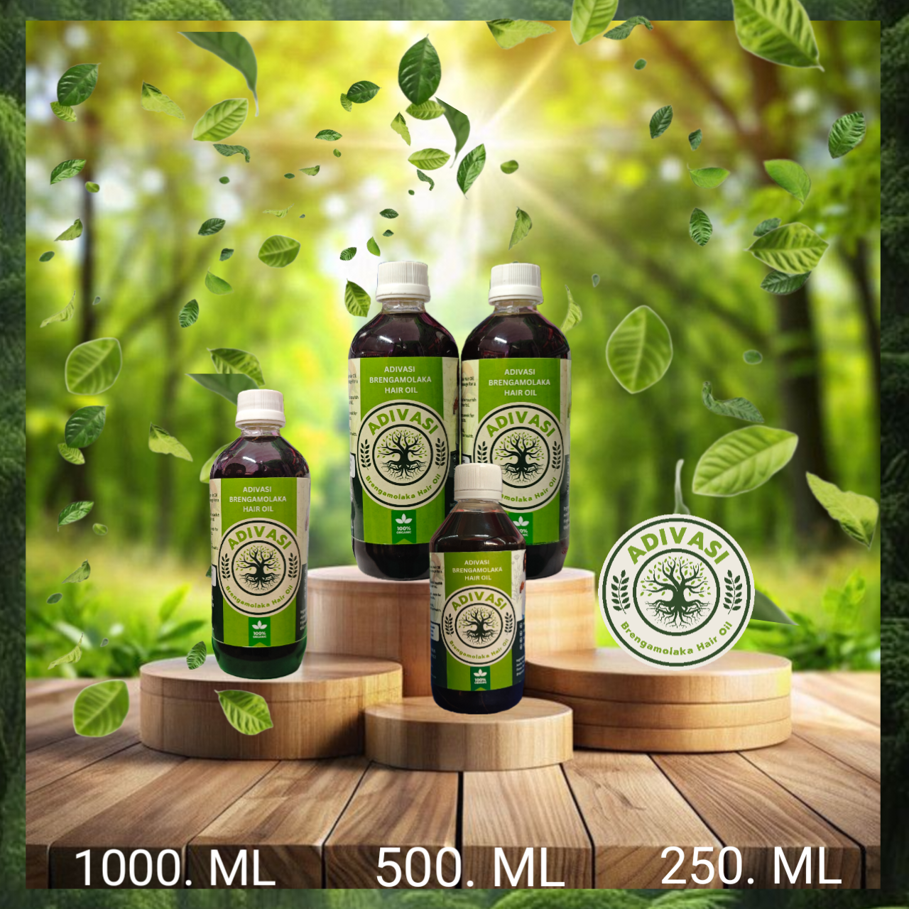 Adivasi Brengamolaka Hair oil 1000 ML. 🌿