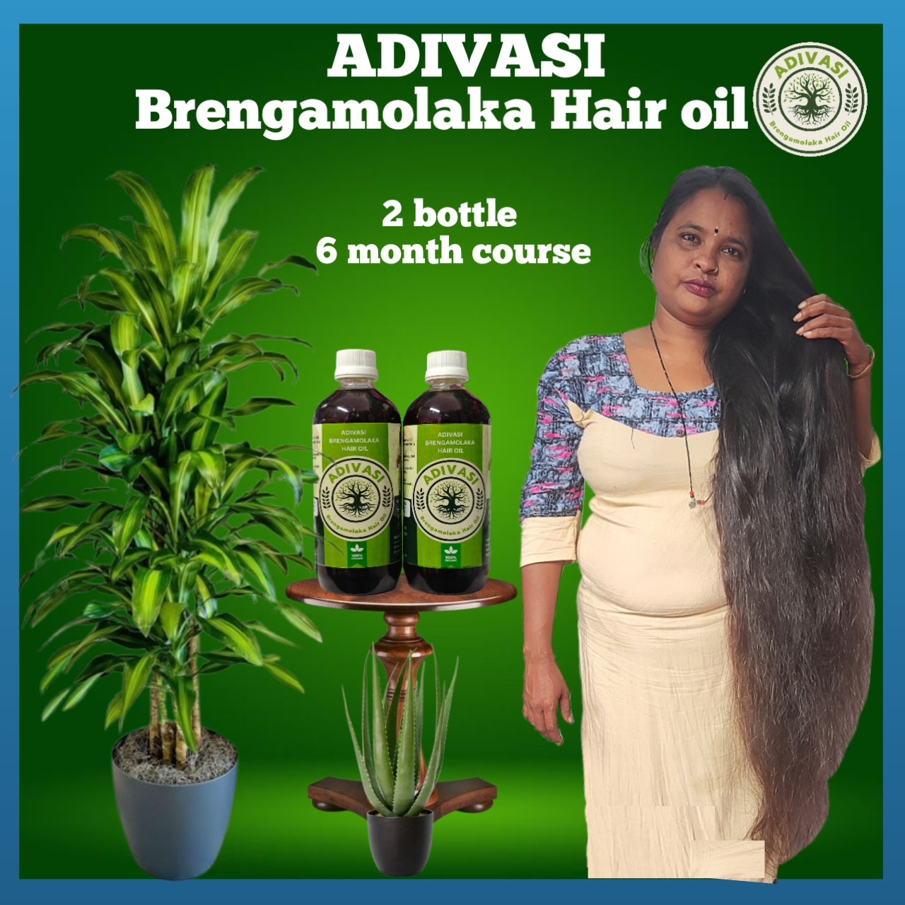 Adivasi Brengamolaka Hair oil 1000. ML🌿