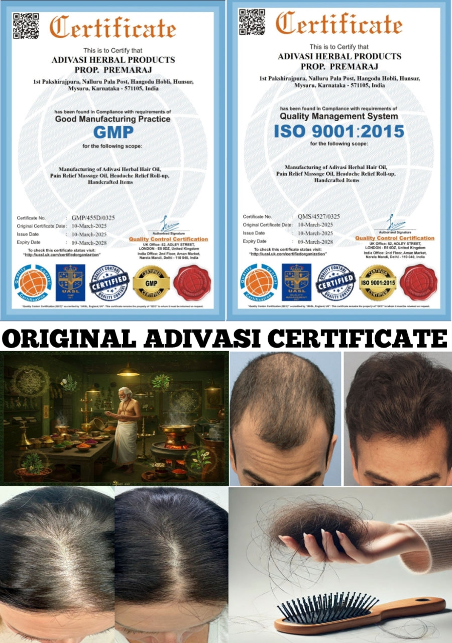 Adivasi Brengamolaka Hair oil  Hakki pikki community.........                 500. ML🌿🌿